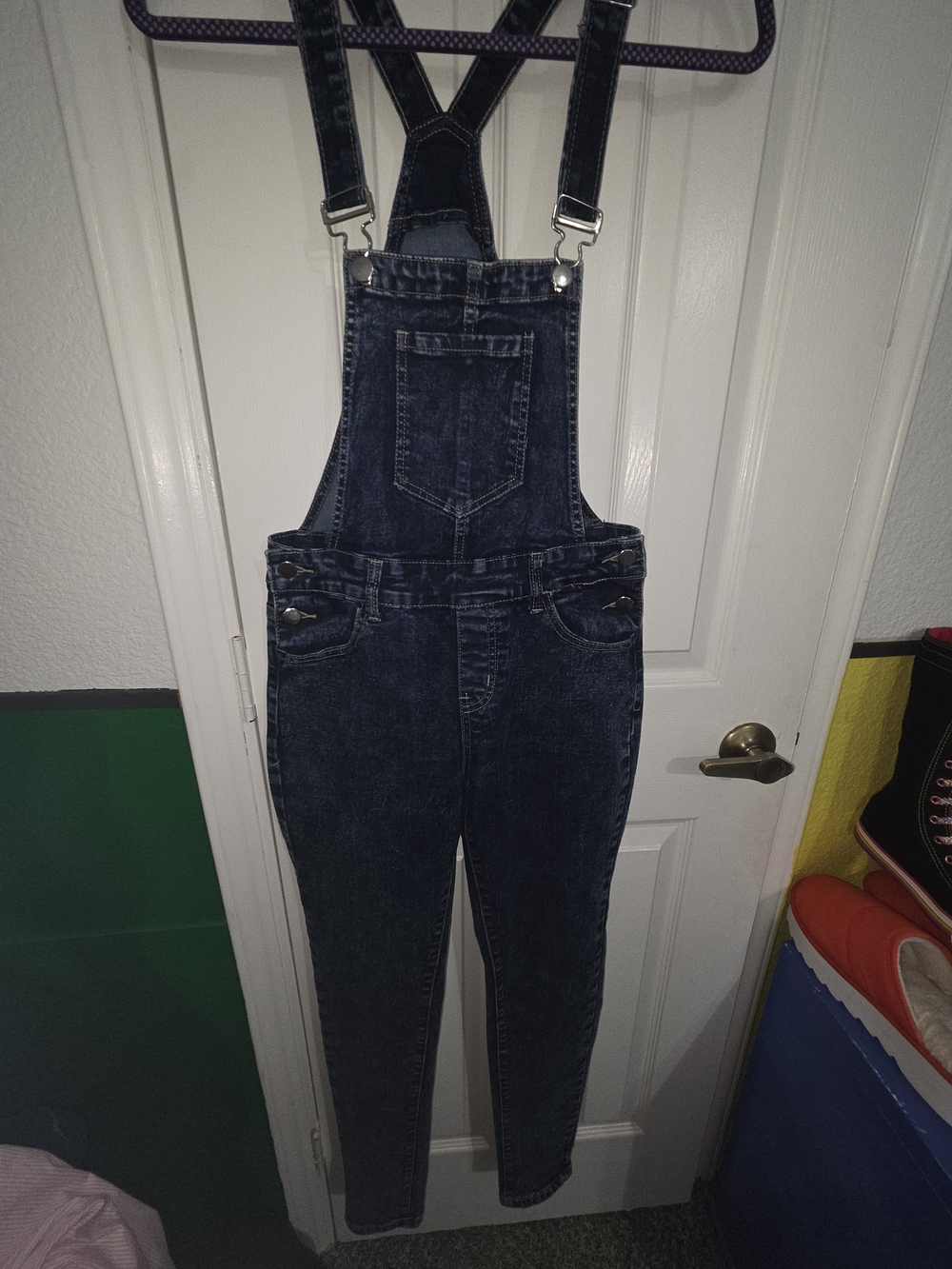 Love You Brand Dark Wash Denim Overalls - Women's Size S